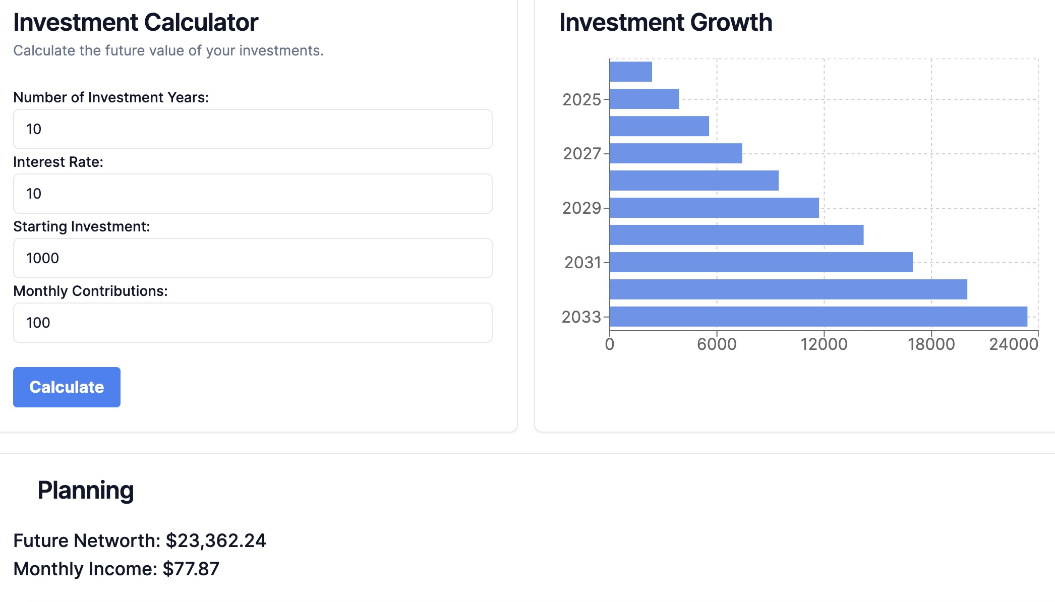 Stock Tracker Screenshot